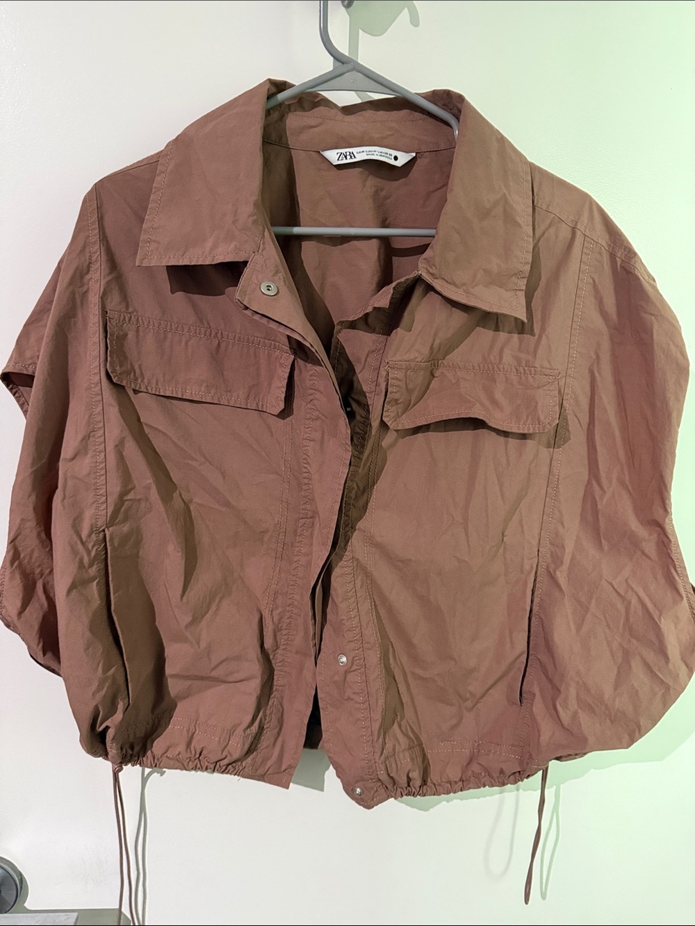ZARA Dusty Mauve Utility Jacket